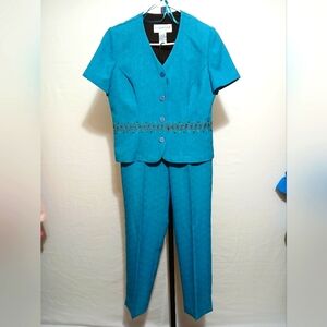 Sag Harbor Teal Women's Pantsuit